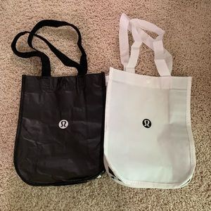 lululemon small shopping bags- set of two